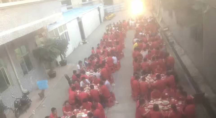Whole factory dinner