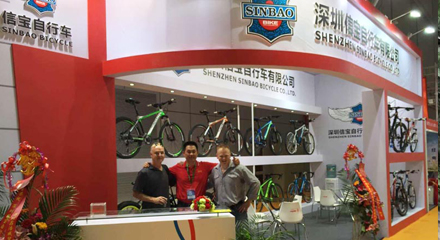 上海国际自行车展与客户会面